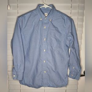 GapKids Shirt Size XL Blue Button Up Long Sleeve 100 Cotton